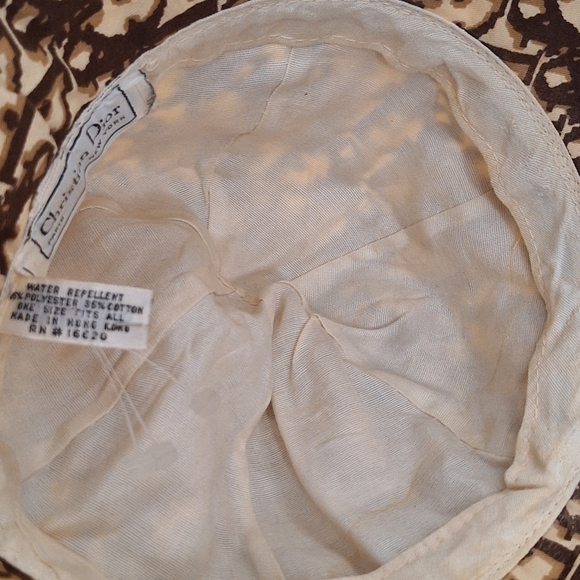 Christian Dior tan brown vintage 1970’s Dior bucket hat - Picture 8 of 12